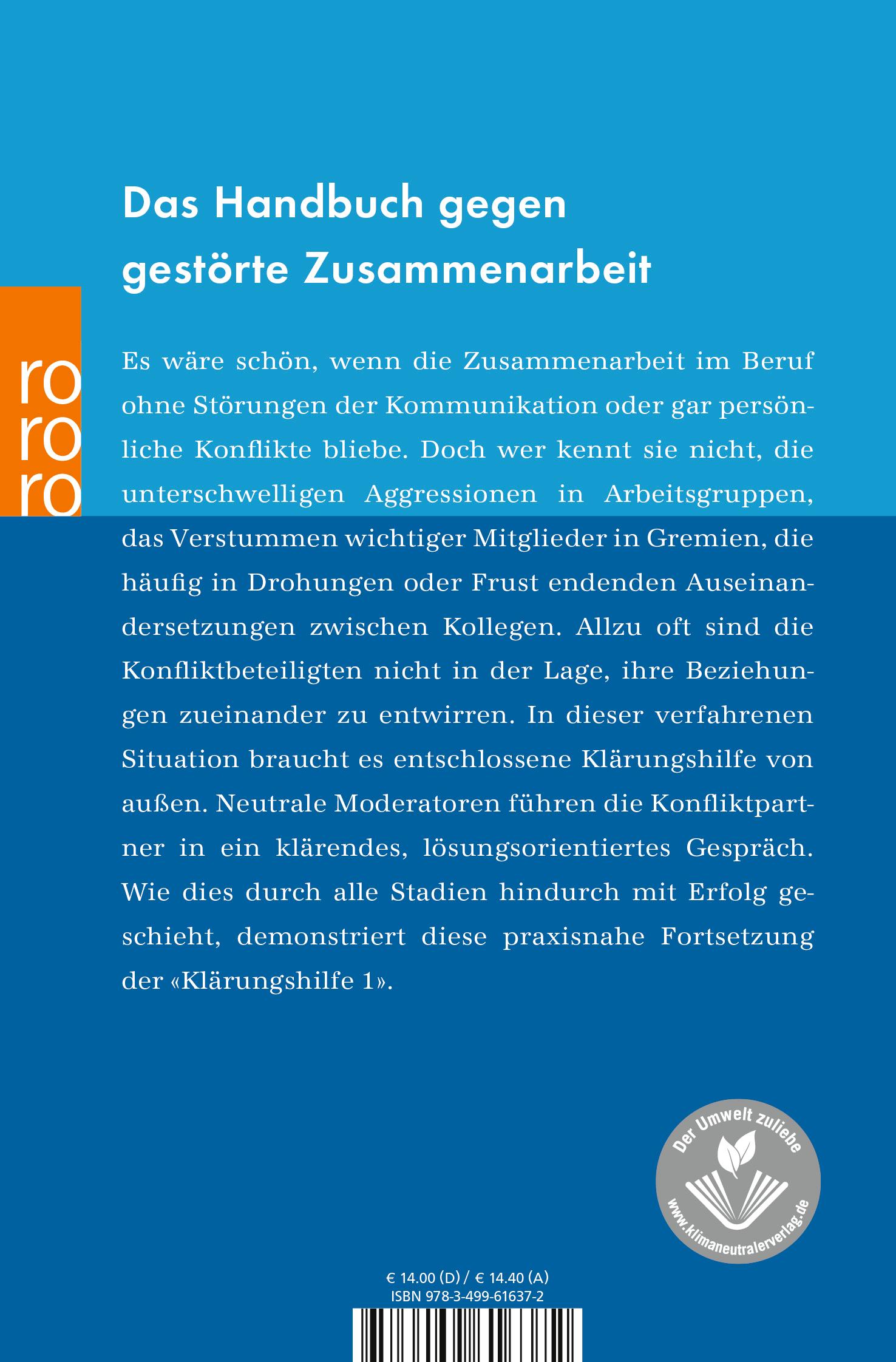 Rückseite: 9783499616372 | Klärungshilfe 2 | Christoph Thomann | Taschenbuch | 448 S. | Deutsch