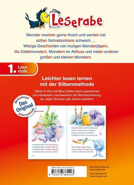 Bild: 9783473385423 | Monstergeschichten - Leserabe 1. Klasse - Erstlesebuch für Kinder...