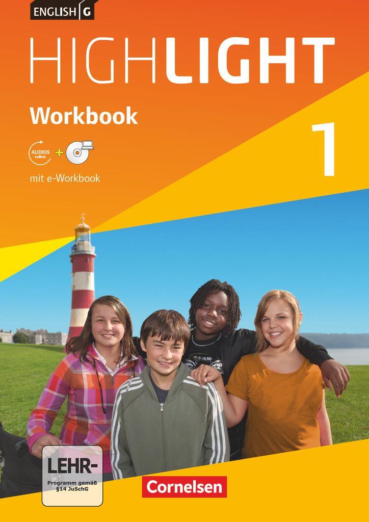 Cover: 9783060328581 | English G Highlight 01: 5. Schuljahr. Workbook mit CD-ROM...