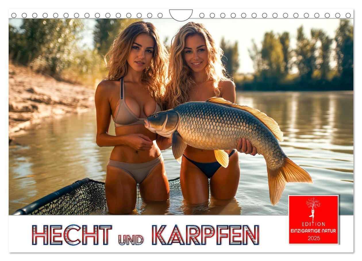 Cover: 9783457210857 | Hecht und Karpfen (Wandkalender 2025 DIN A4 quer), CALVENDO...