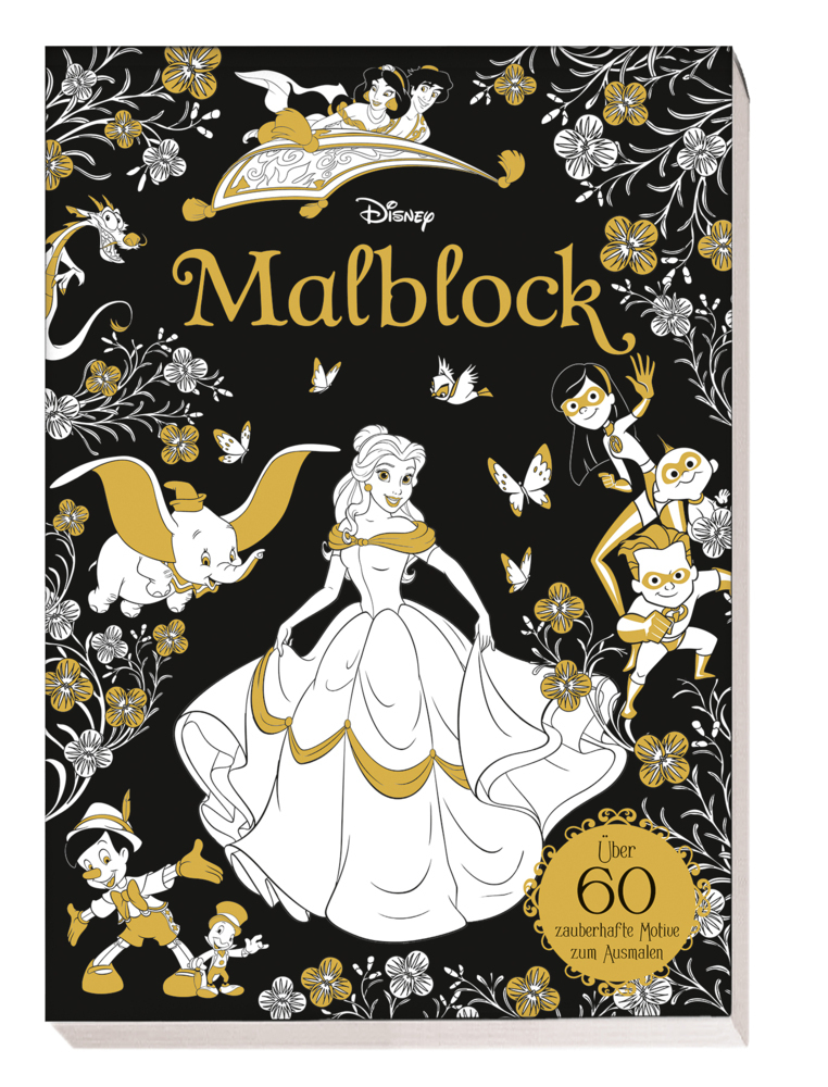 Cover: 9783833240515 | Disney: Malblock | Über 60 zauberhafte Motive zum Ausmalen | Panini