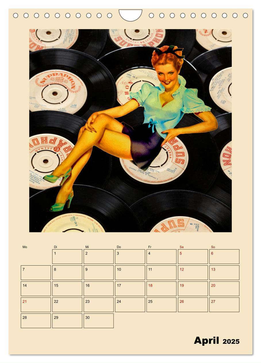 Bild: 9783435910236 | Retro Kult Pin-up-Girls (Wandkalender 2025 DIN A4 hoch), CALVENDO...