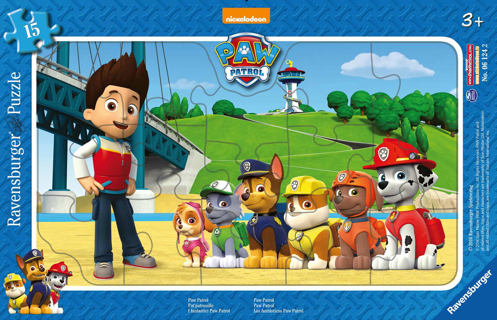 Cover: 4005556061242 | Paw Patrol Rahmenpuzzle 15 Teile | Spiel | 06124 | Deutsch | 2016