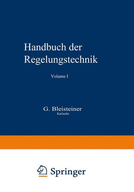 Cover: 9783642527517 | Handbuch der Regelungstechnik | Walter Mangoldt (u. a.) | Taschenbuch