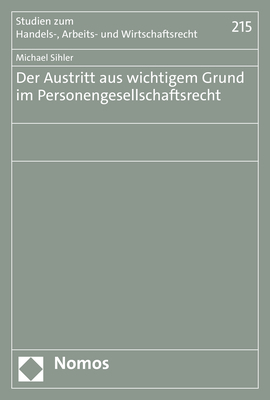 Cover: 9783848776023 | Der Austritt aus wichtigem Grund im Personengesellschaftsrecht | Buch