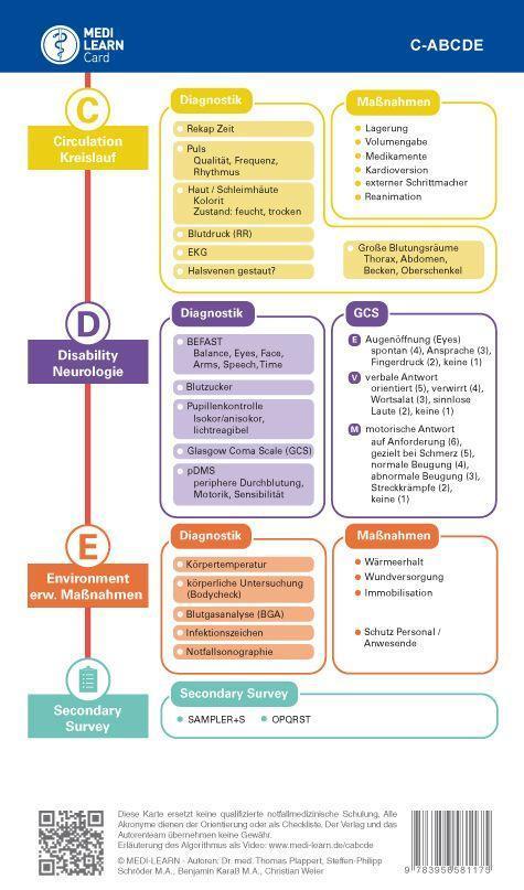 Bild: 9783956581175 | MEDI-LEARN Card: C-ABCDE | Thomas Plappert (u. a.) | Stück | 1 S.