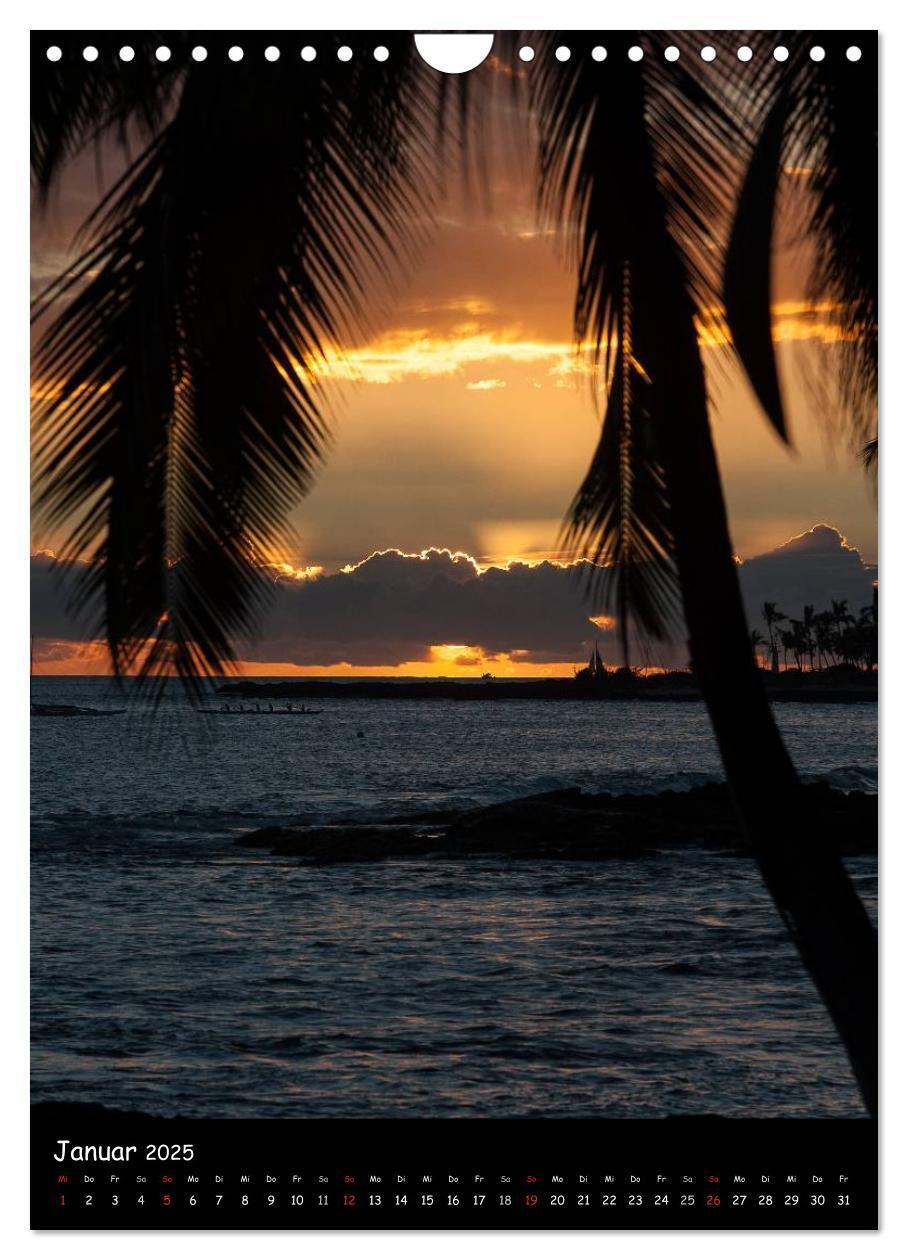 Bild: 9783457073155 | Hawaiian Sunsets (Wandkalender 2025 DIN A4 hoch), CALVENDO...