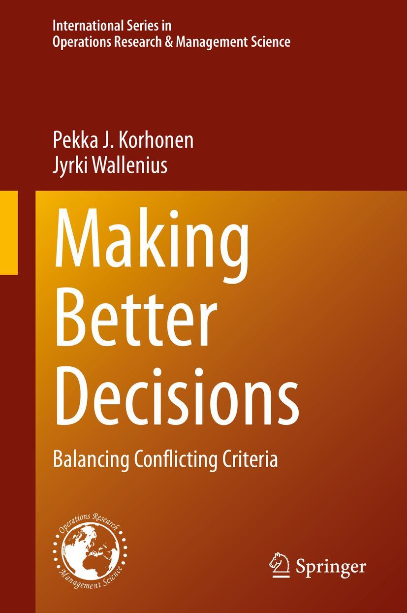 Cover: 9783030494575 | Making Better Decisions | Balancing Conflicting Criteria | Buch | xvii