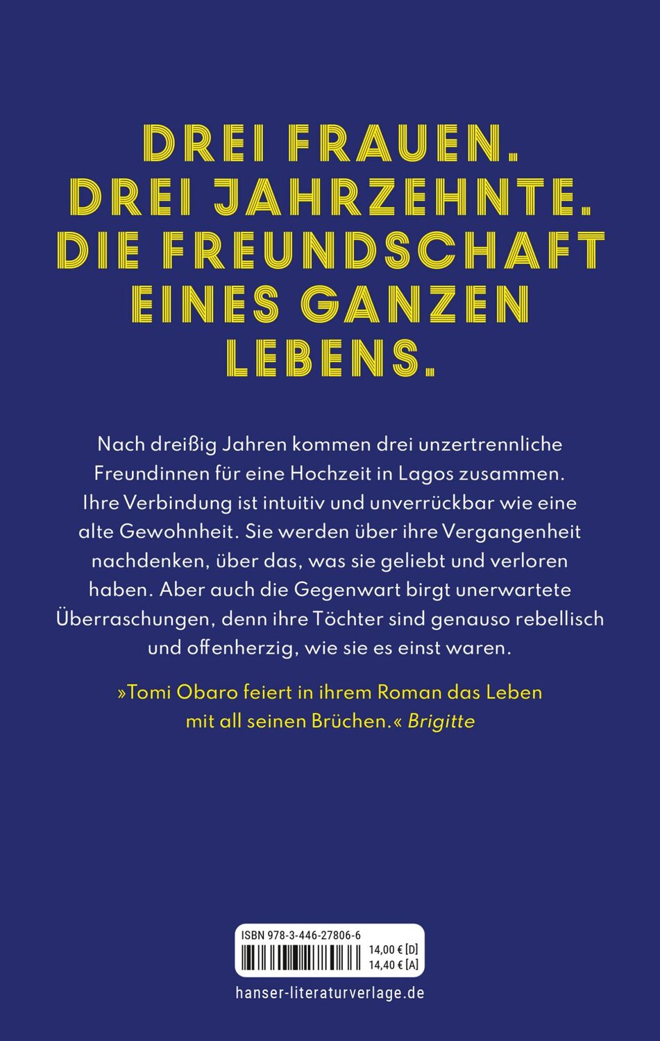 Bild: 9783446278066 | Freundin bleibst du immer | Roman | Tomi Obaro | Taschenbuch | 320 S.