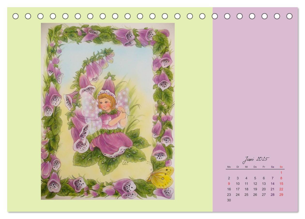 Bild: 9783435549801 | Blumen Elfen (Tischkalender 2025 DIN A5 quer), CALVENDO Monatskalender