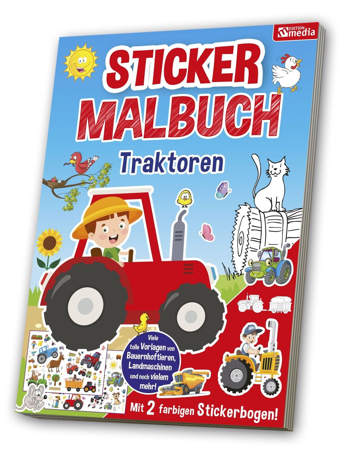 Cover: 4019393988389 | Mal- &amp; Stickerbuch: Traktor | media Verlagsgsellschaft mbH | Broschüre