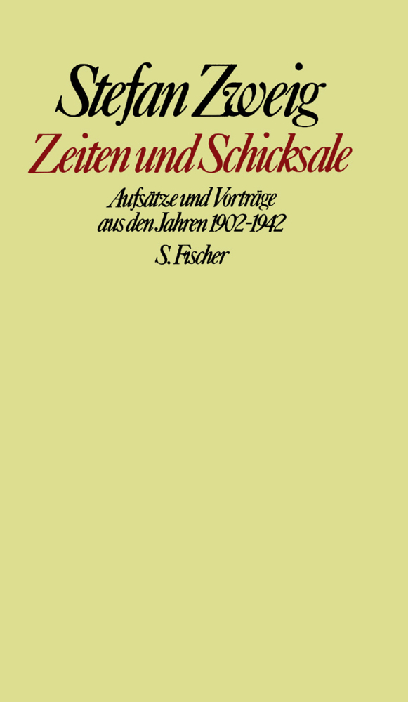 Cover: 9783100970770 | Zeiten und Schicksale | Aufsätze und Vorträge aus den Jahren 1902-1942