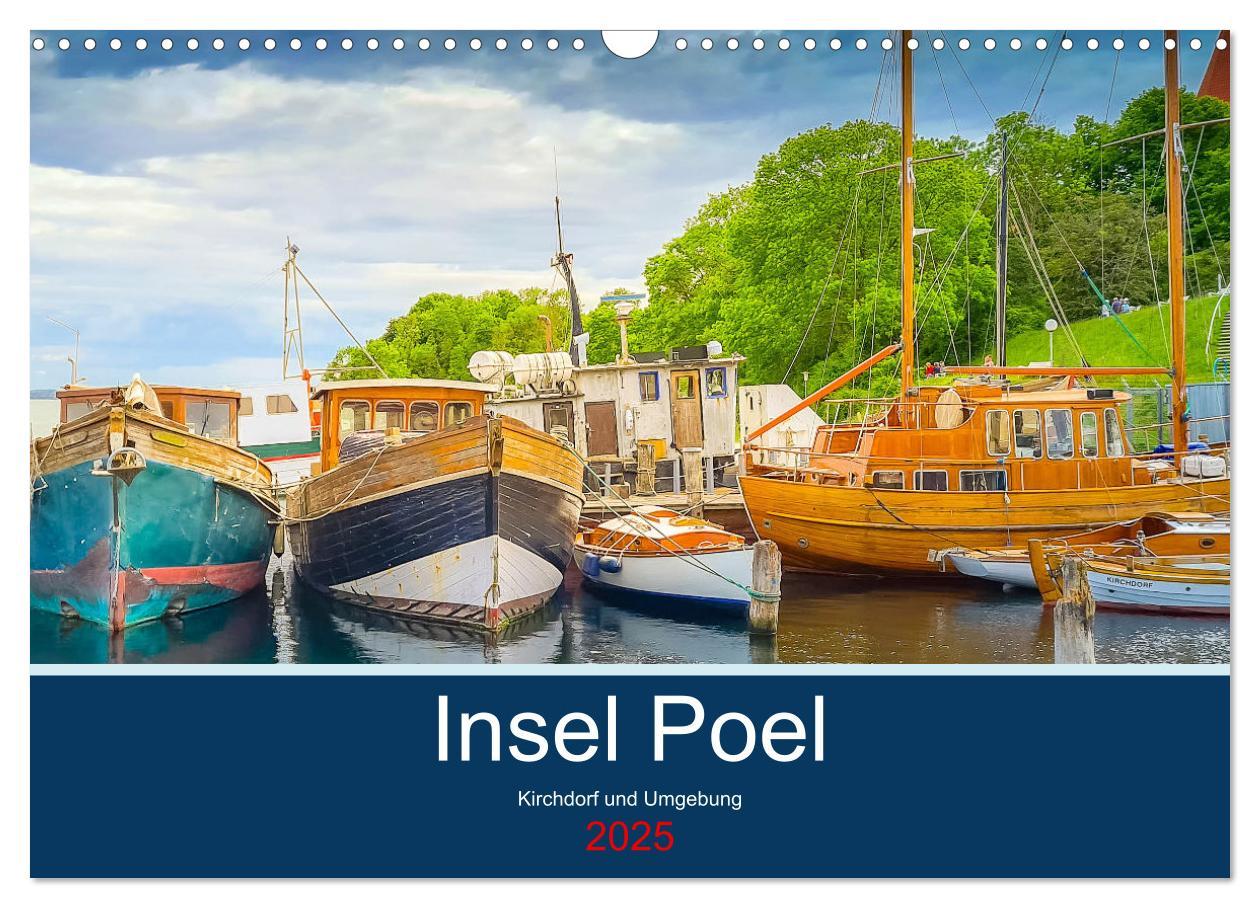 Cover: 9783435093984 | Insel Poel Kirchdorf und Umgebung (Wandkalender 2025 DIN A3 quer),...