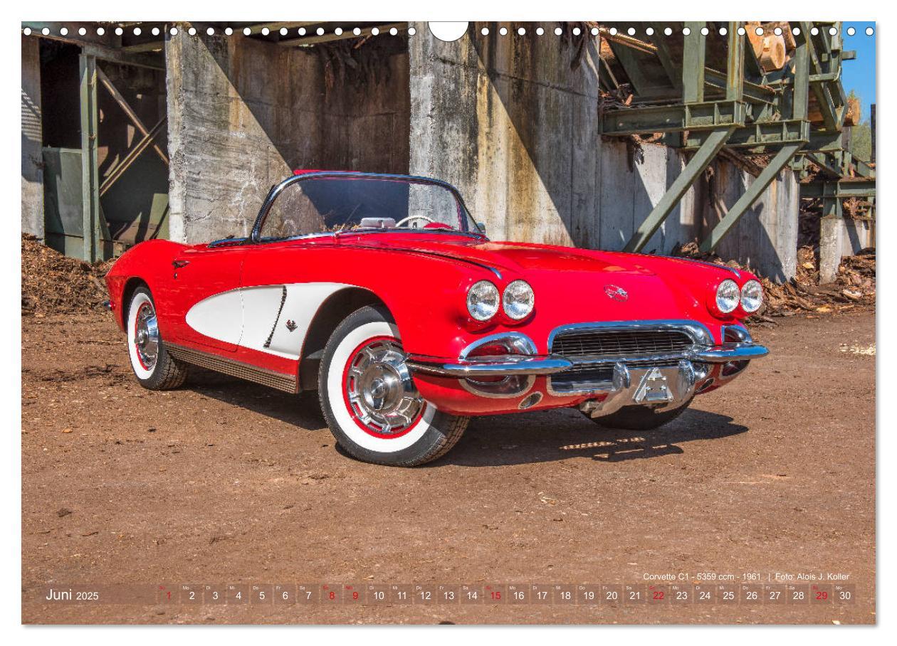 Bild: 9783435362882 | Corvette Oldtimer 2025 (Wandkalender 2025 DIN A3 quer), CALVENDO...