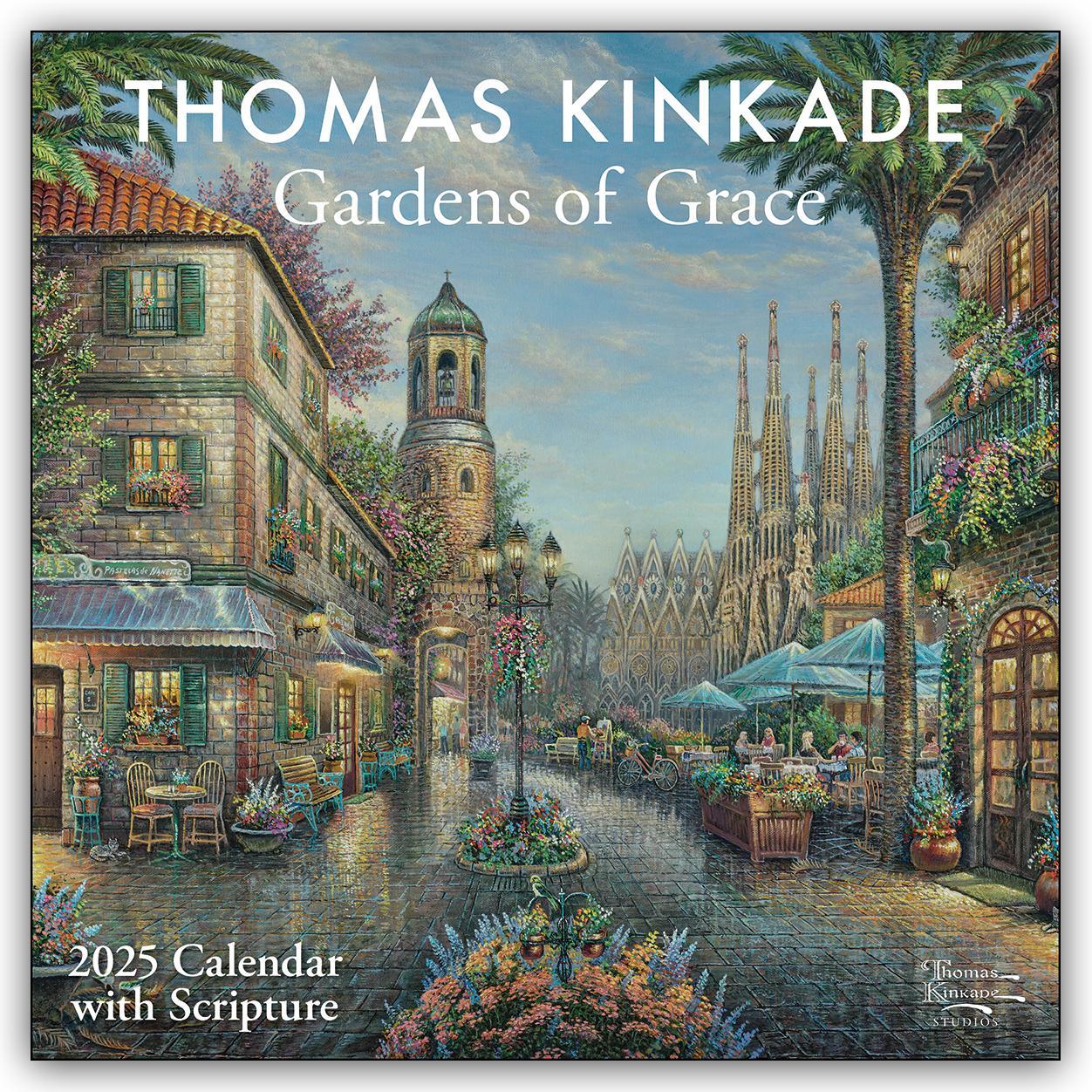 Cover: 9781524889104 | Thomas Kinkade: Gardens of Grace - Gärten voller Anmut 2025 | Andrews