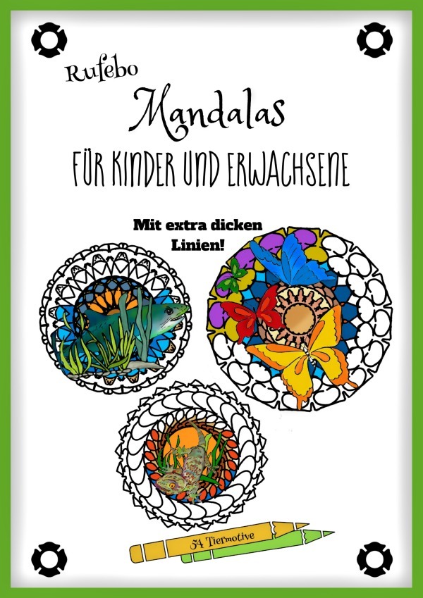 Cover: 9783754925461 | Mandalas für Kinder und Erwachsene - Mit extra dicken Linien! | *