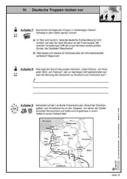 Bild: 9783866326897 | Lernwerkstatt - Der Erste Weltkrieg | Broschüre | Lernwerkstatt | 2007