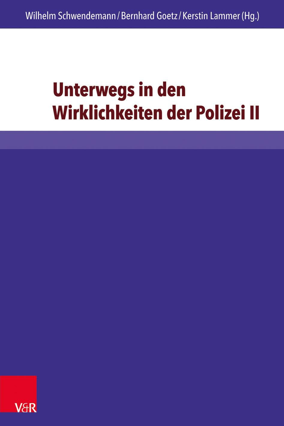 Cover: 9783847107279 | Unterwegs in den Wirklichkeiten der Polizei II | Buch | 271 S. | 2017