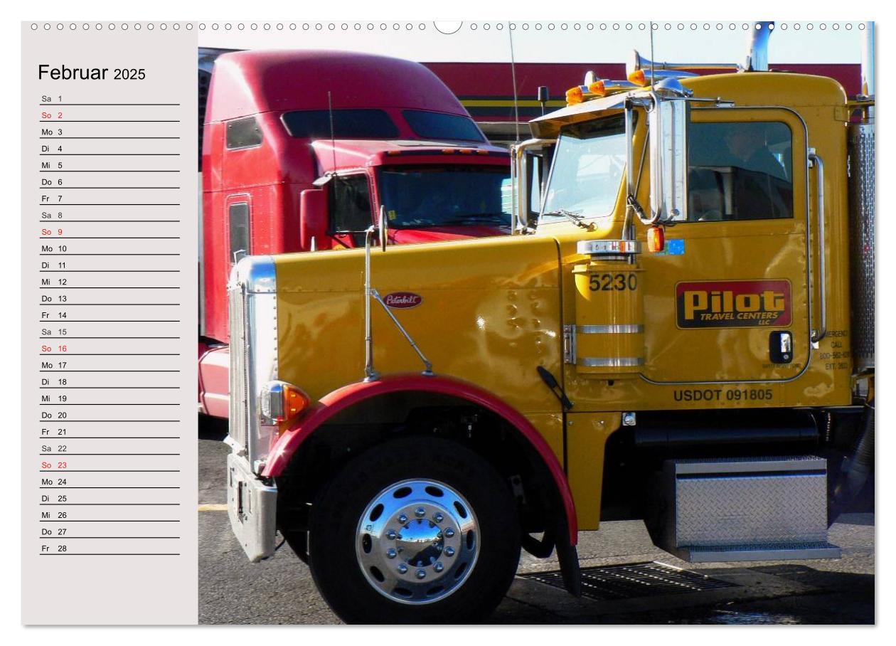 Bild: 9783435483518 | US-Trucks. Faszination Langhauber (Wandkalender 2025 DIN A2 quer),...