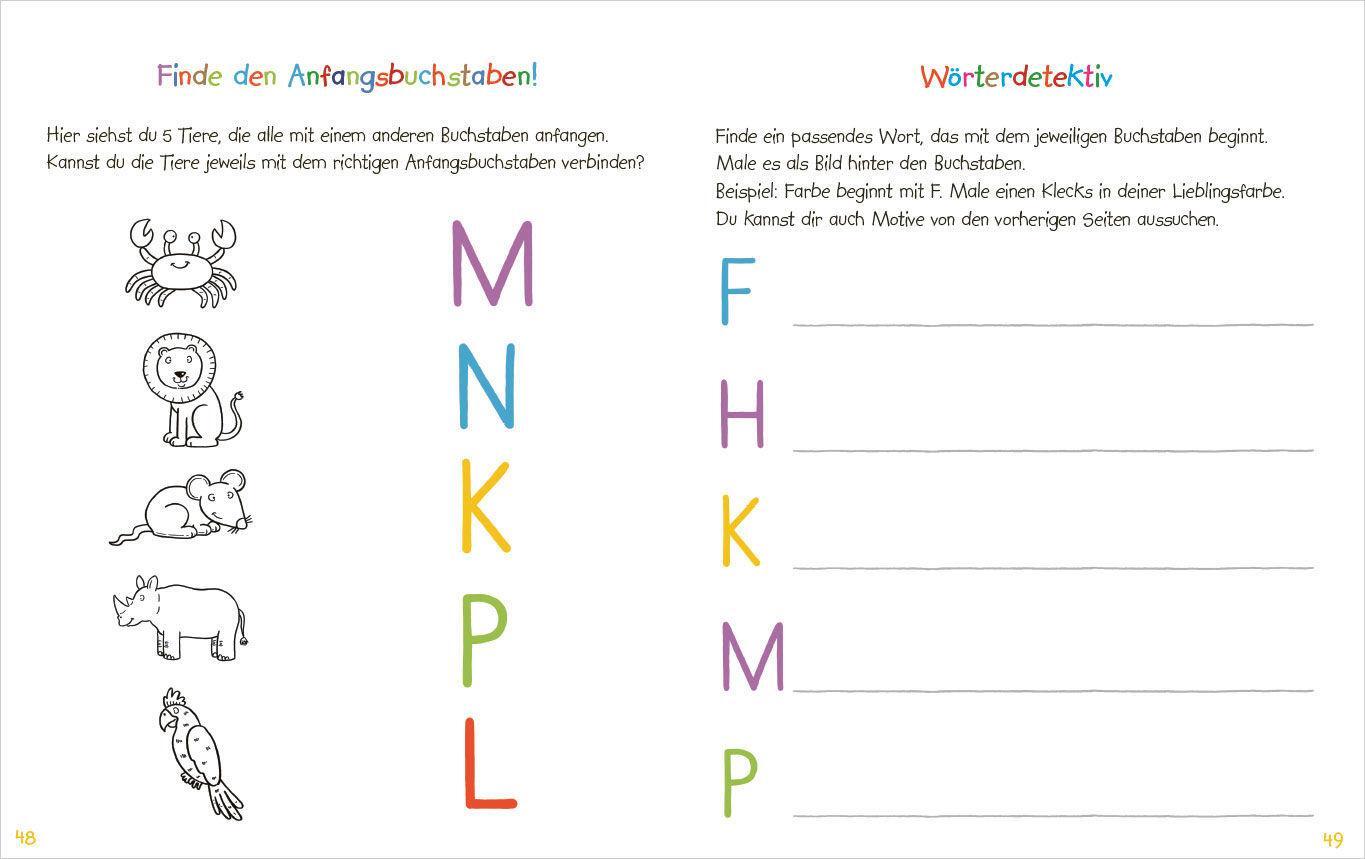 Bild: 9783809447641 | Mein kunterbuntes Buch der Buchstaben und Zahlen. Spielerisch das...