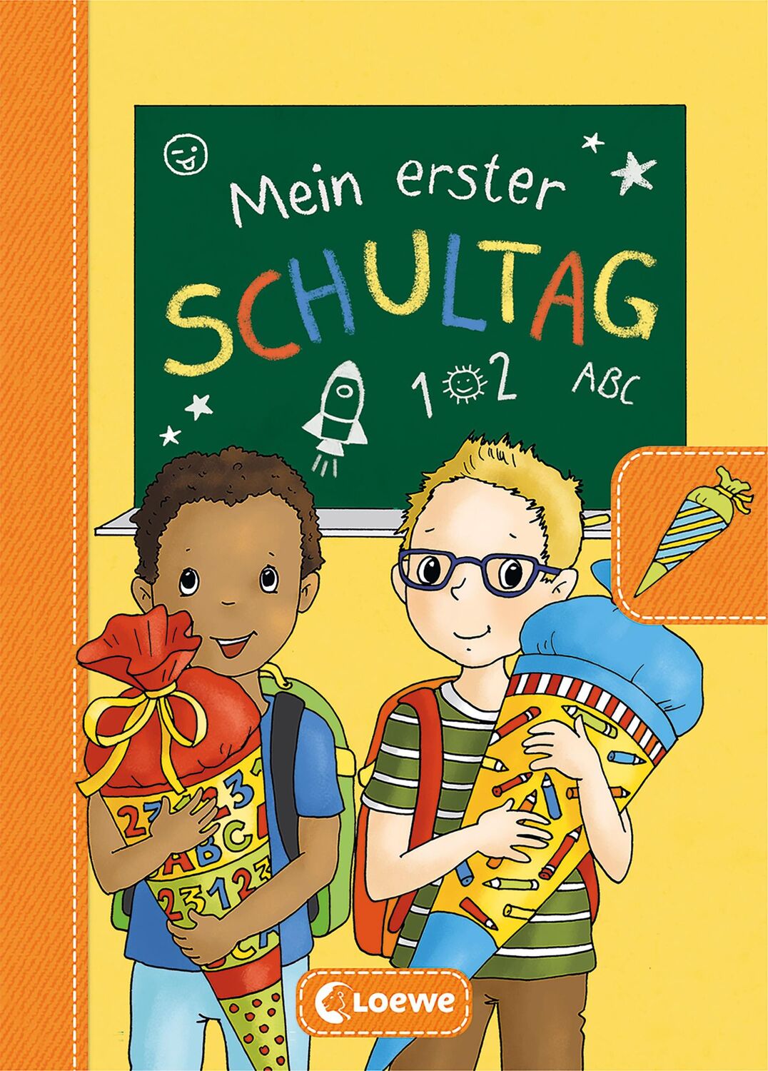 Cover: 9783743211414 | Mein erster Schultag - Jungs (Gelb) | Loewe Eintragbücher | Buch