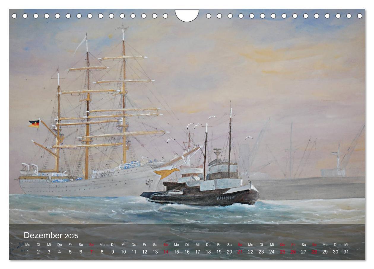 Bild: 9783435405299 | Segel am Horizont - Marinemaler Alfred Jahnke (Wandkalender 2025...