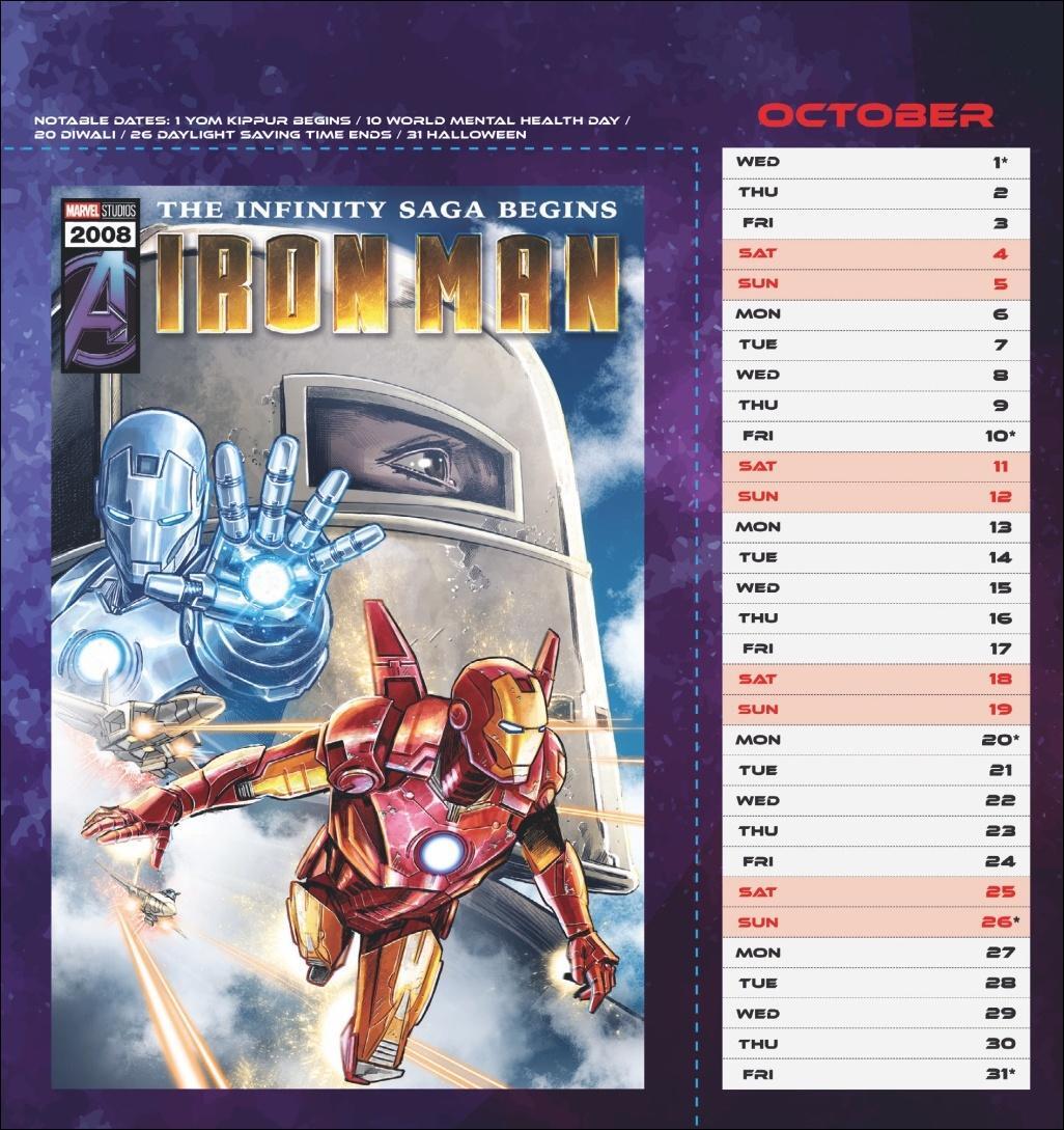 Bild: 9783840196867 | Marvel Postkartenkalender 2025 | Kalender | Spiralbindung | 13 S.