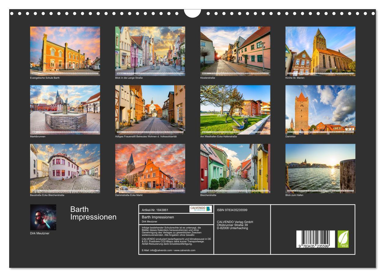 Bild: 9783435235599 | Barth Impressionen (Wandkalender 2025 DIN A3 quer), CALVENDO...