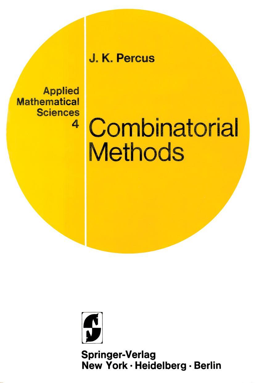 Cover: 9780387900278 | Combinatorial Methods | Jerome K. Percus | Taschenbuch | 194 S.