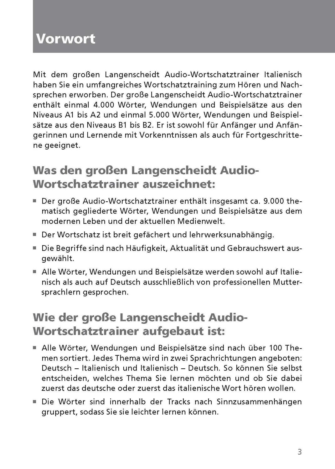 Bild: 9783125635517 | Langenscheidt Der große Audio-Wortschatztrainer Italienisch | MP3