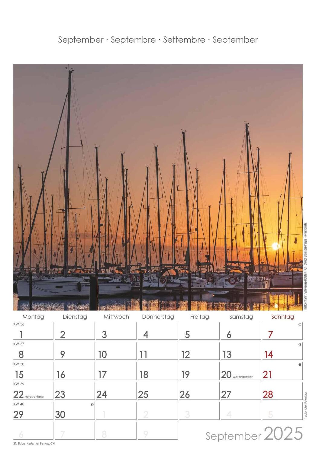 Bild: 4251732341152 | Norddeutschland 2025 - Bild-Kalender 23,7x34 cm - Regional-Kalender...