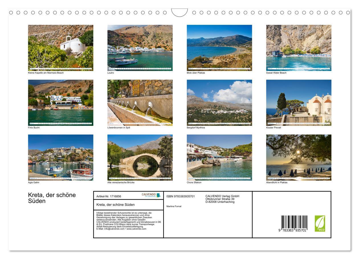 Bild: 9783383935701 | Kreta, der schöne Süden (Wandkalender 2025 DIN A3 quer), CALVENDO...