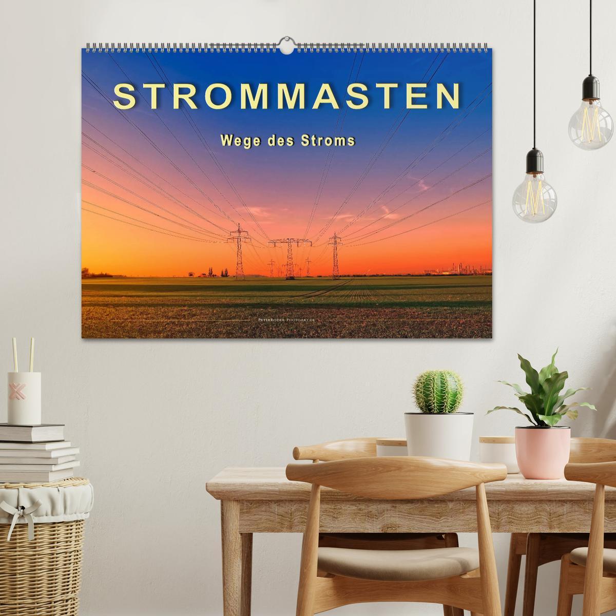 Bild: 9783435259373 | Strommasten - Wege des Stroms (Wandkalender 2025 DIN A2 quer),...