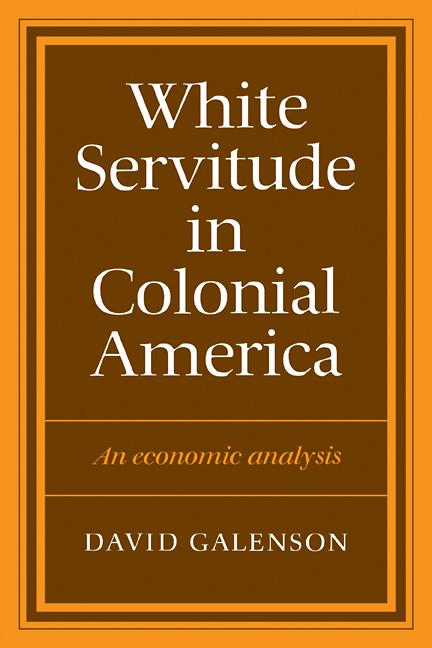 Cover: 9780521273794 | White Servitude in Colonial America | David Galenson | Taschenbuch