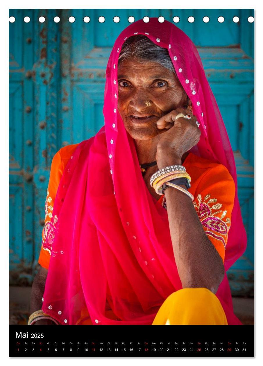 Bild: 9783457084397 | Portraits aus Indien (Tischkalender 2025 DIN A5 hoch), CALVENDO...