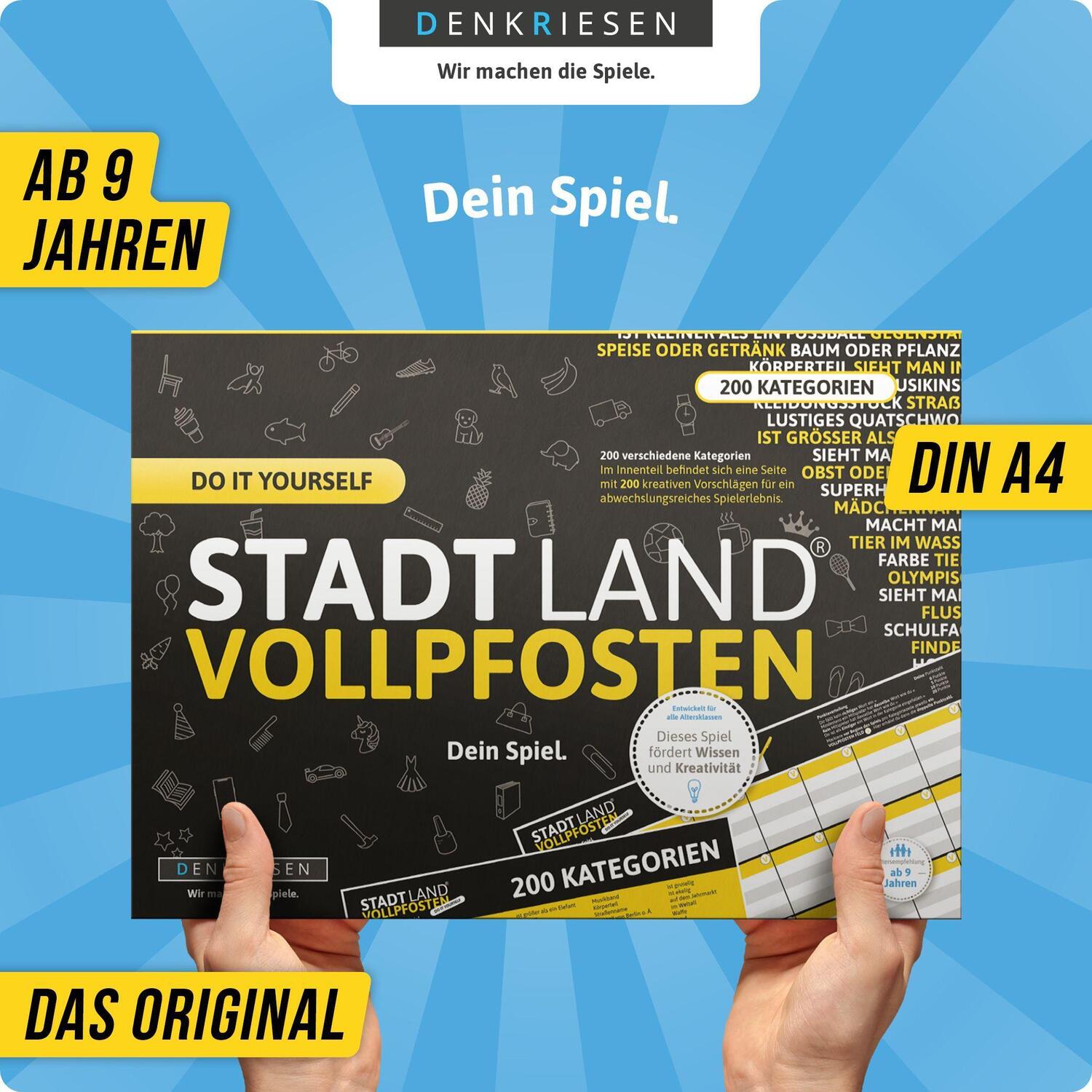 Bild: 4260528090112 | STADT LAND VOLLPFOSTEN® - DO IT YOURSELF-EDITION | Barreto (u. a.)