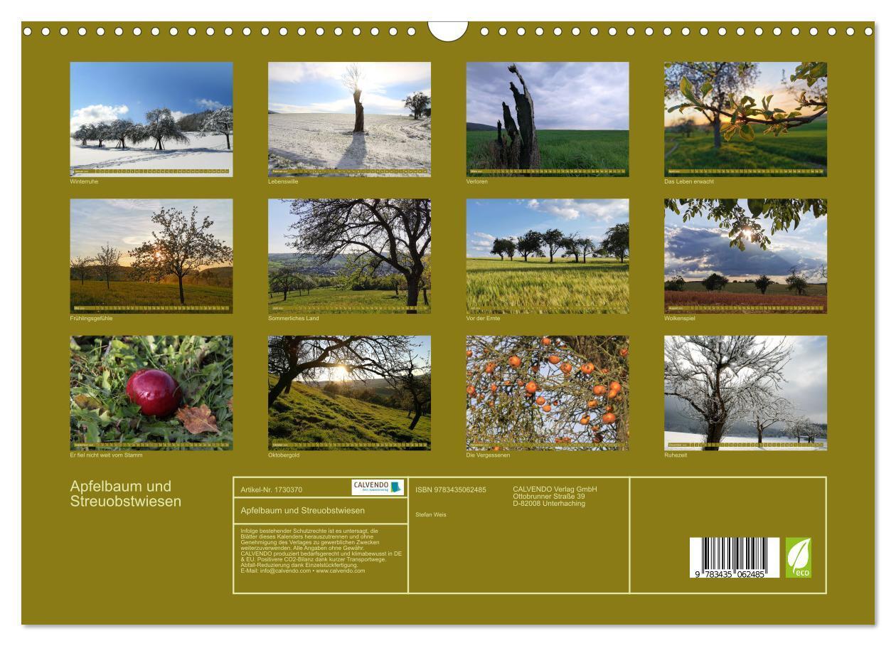 Bild: 9783435062485 | Apfelbaum und Streuobstwiesen (Wandkalender 2025 DIN A3 quer),...