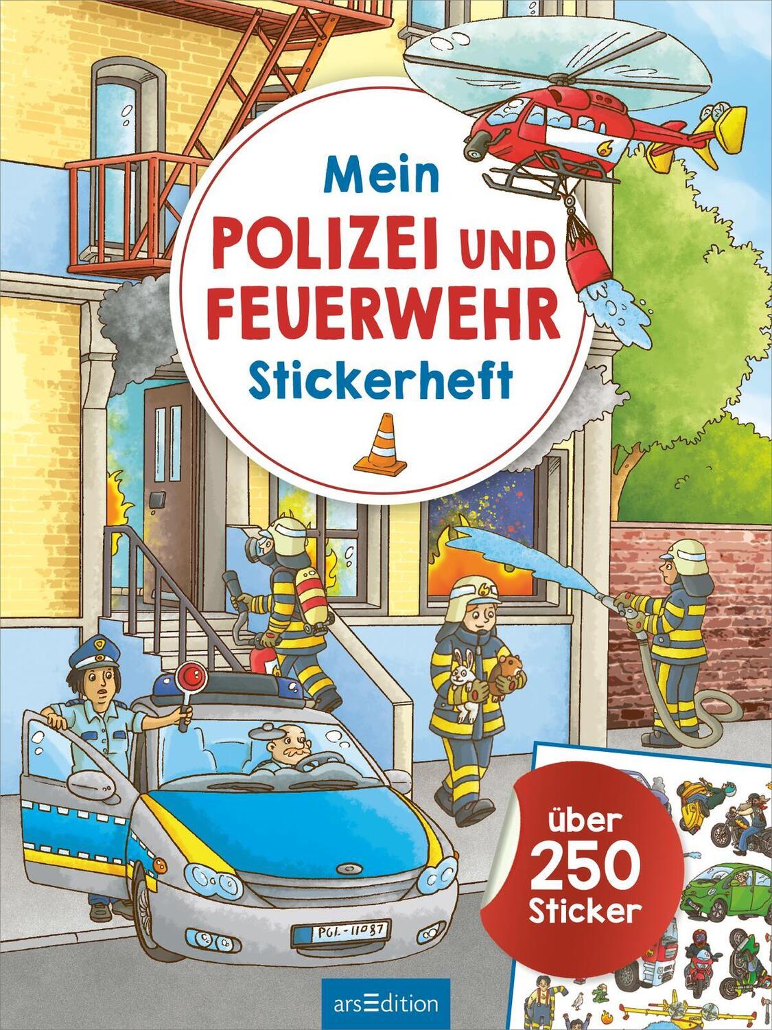 Bild: 9783845853611 | Mein Polizei- und Feuerwehr-Stickerheft | Über 250 Sticker | Buch