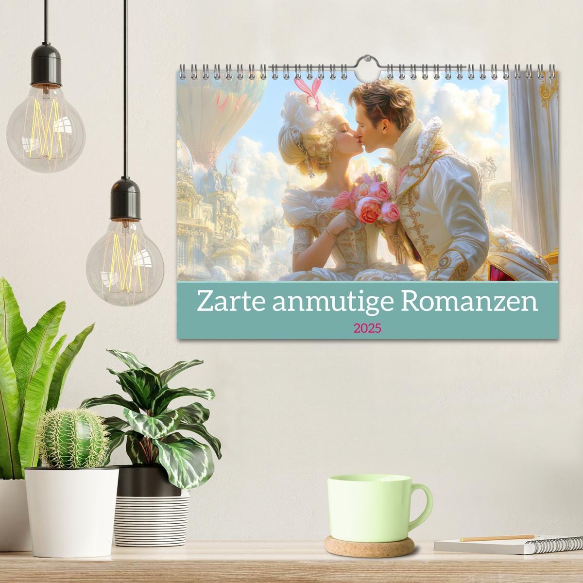 Bild: 9783457206560 | Zarte anmutige Romanzen (Wandkalender 2025 DIN A4 quer), CALVENDO...