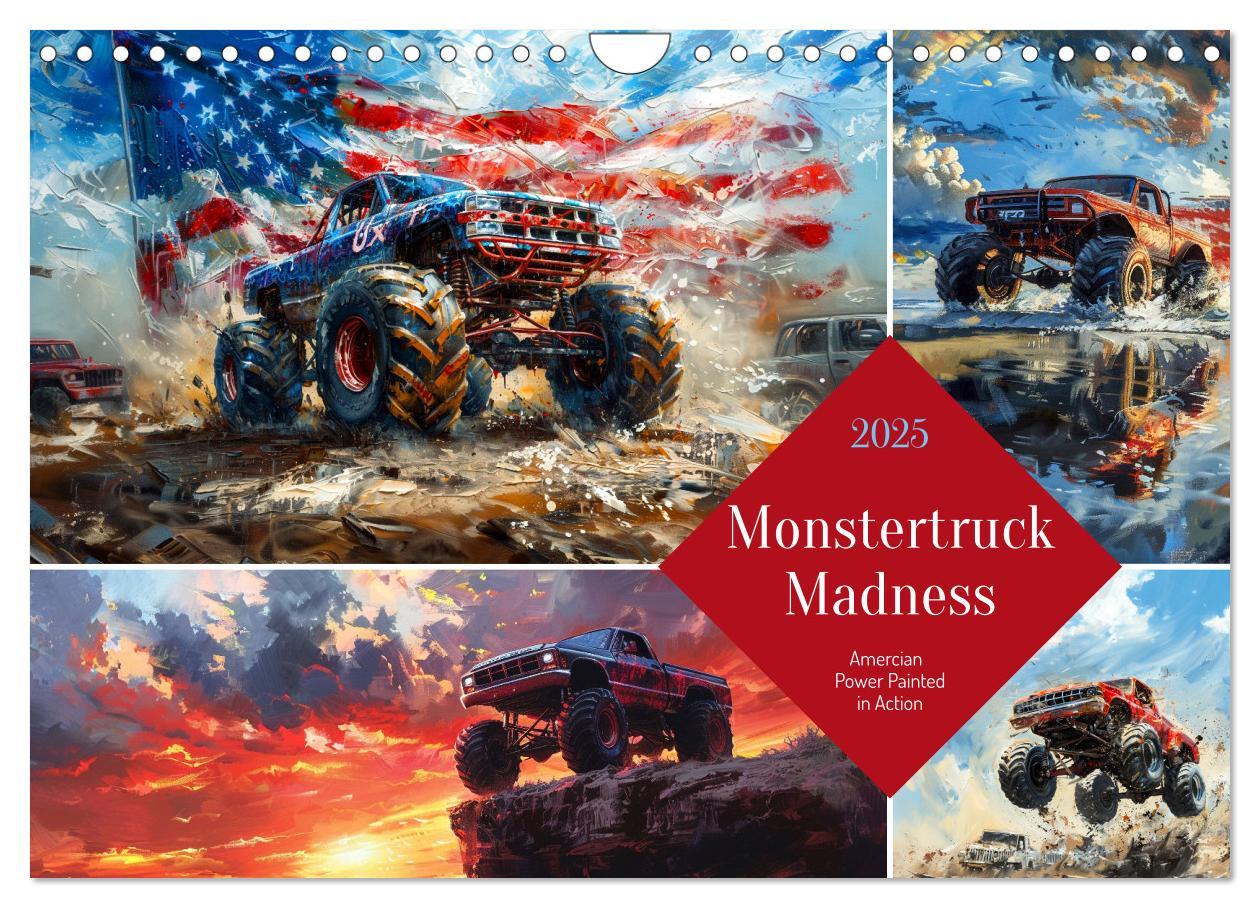 Cover: 9781325977208 | Monstertruck Madness (Wall Calendar 2025 DIN A4 landscape),...