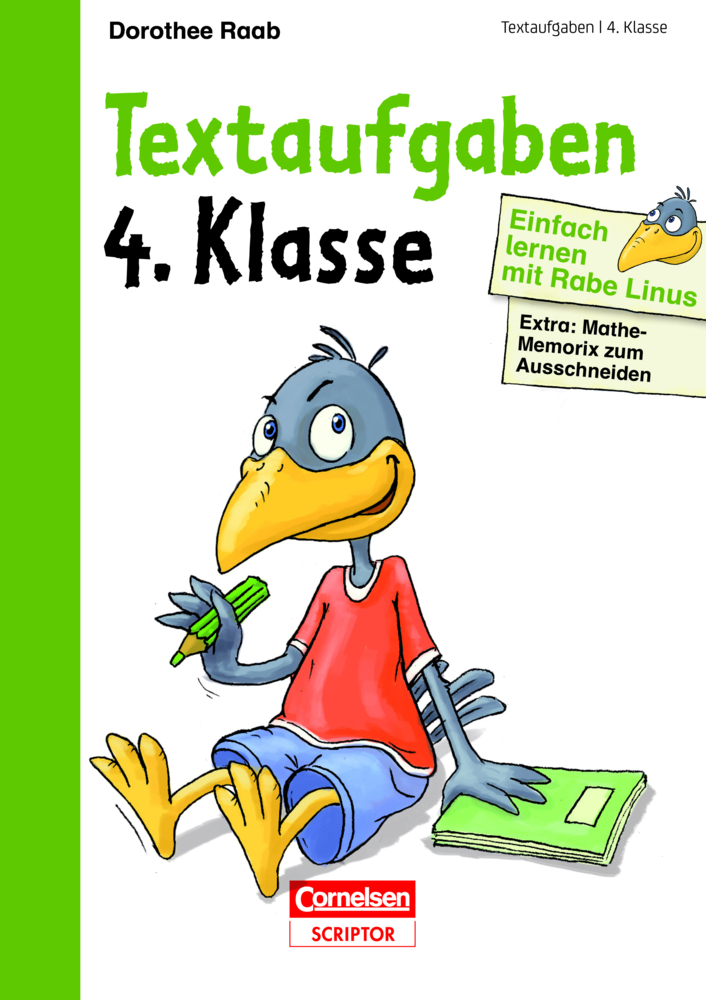 Cover: 9783411871742 | Textaufgaben 4. Klasse | Extra: Mathe-Memorix zum Ausschneiden | Raab