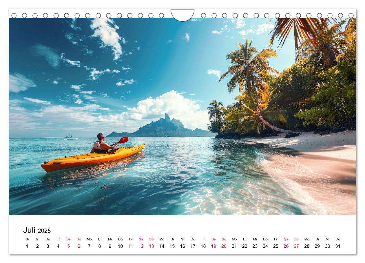 Bild: 9783457140055 | Kajak Erlebnisse (Wandkalender 2025 DIN A4 quer), CALVENDO...