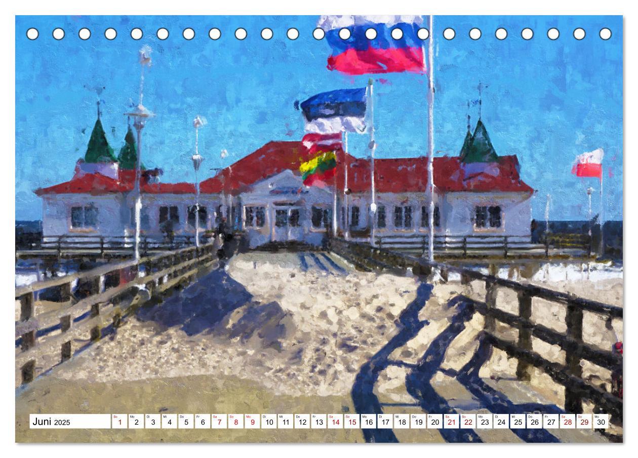 Bild: 9783435028306 | Malerische Insel Usedom - Acryl Impressionen (Tischkalender 2025...