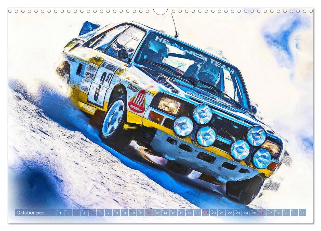 Bild: 9783435233410 | Rallye-Klassiker auf Eis (Wandkalender 2025 DIN A3 quer), CALVENDO...