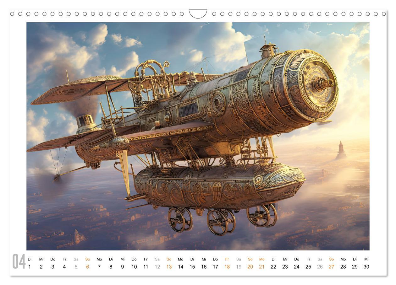 Bild: 9783383899713 | Steampunk Luftfahrt (Wandkalender 2025 DIN A3 quer), CALVENDO...