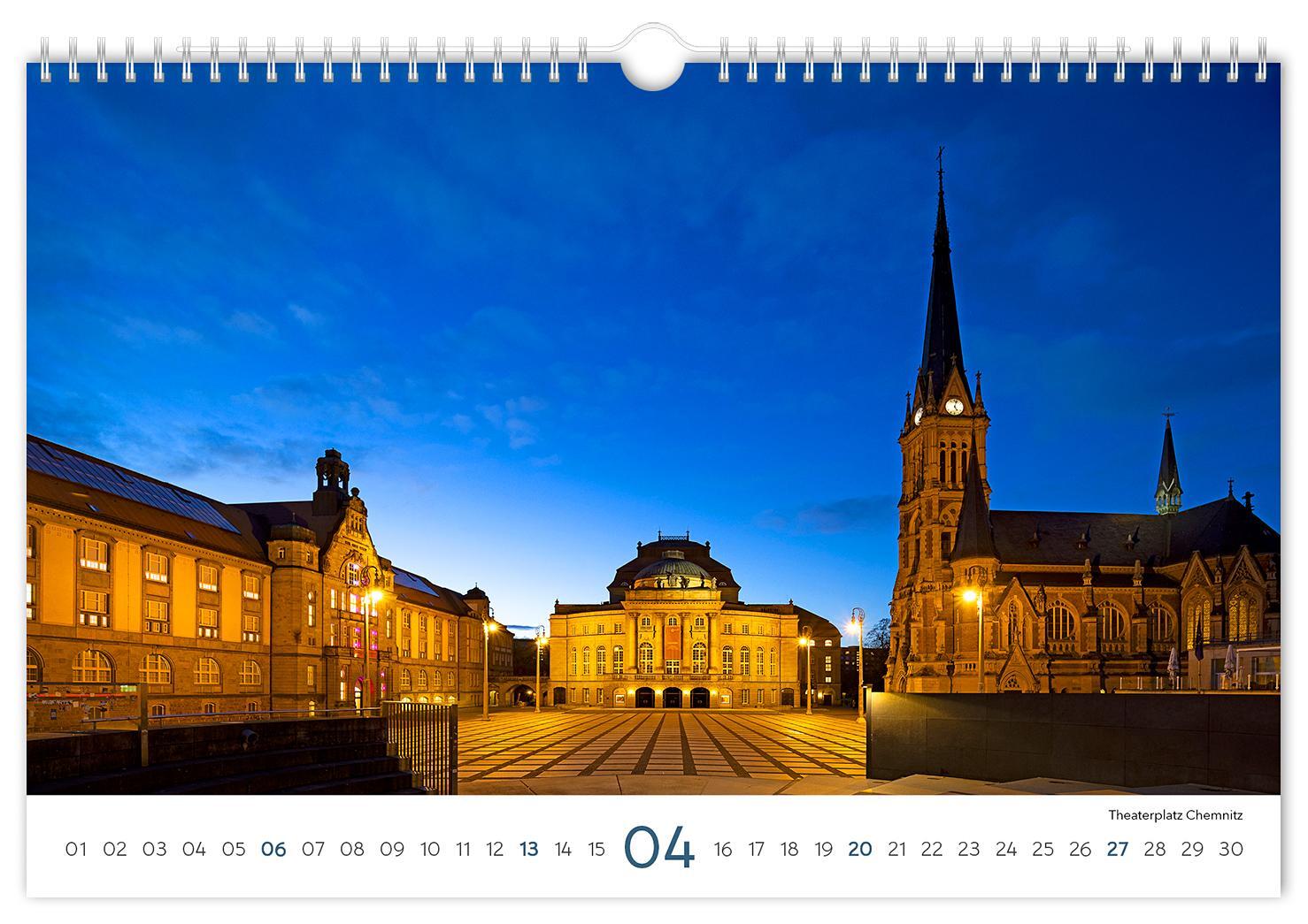 Bild: 9783910680692 | Kalender Sachsen 2025 | 30 x 20 cm weißes Kalendarium | Peter Schubert