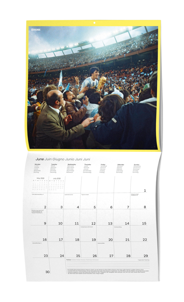 Bild: 4002725995216 | Ein Flutlichtkalender von 11FREUNDE 2025 - Wand-Kalender -...