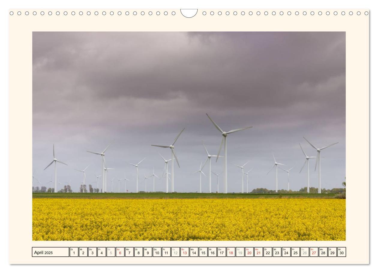 Bild: 9783435710652 | Windkraft in der Landschaft Ostfrieslands (Wandkalender 2025 DIN A3...