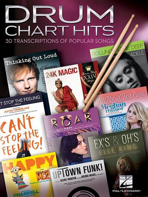 Cover: 888680684501 | Drum Chart Hits | 30 Transcriptions of Popular Songs | Drum Book