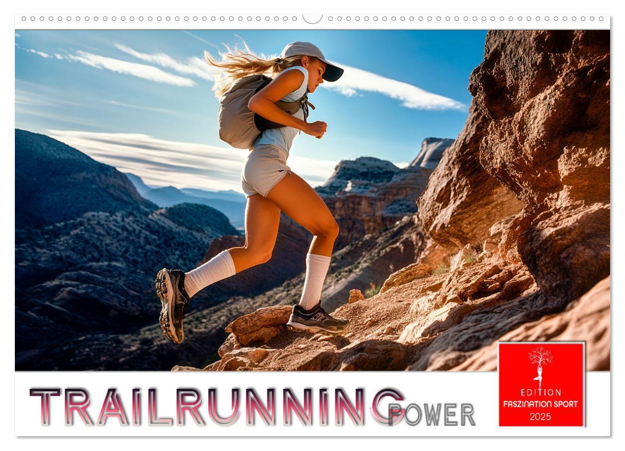 Cover: 9783457234693 | Trailrunning Power (Wandkalender 2025 DIN A2 quer), CALVENDO...